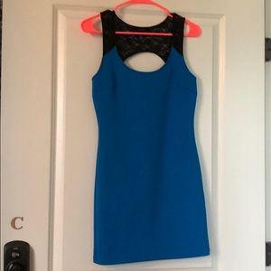 Forever 21 Black lace and blue dress
